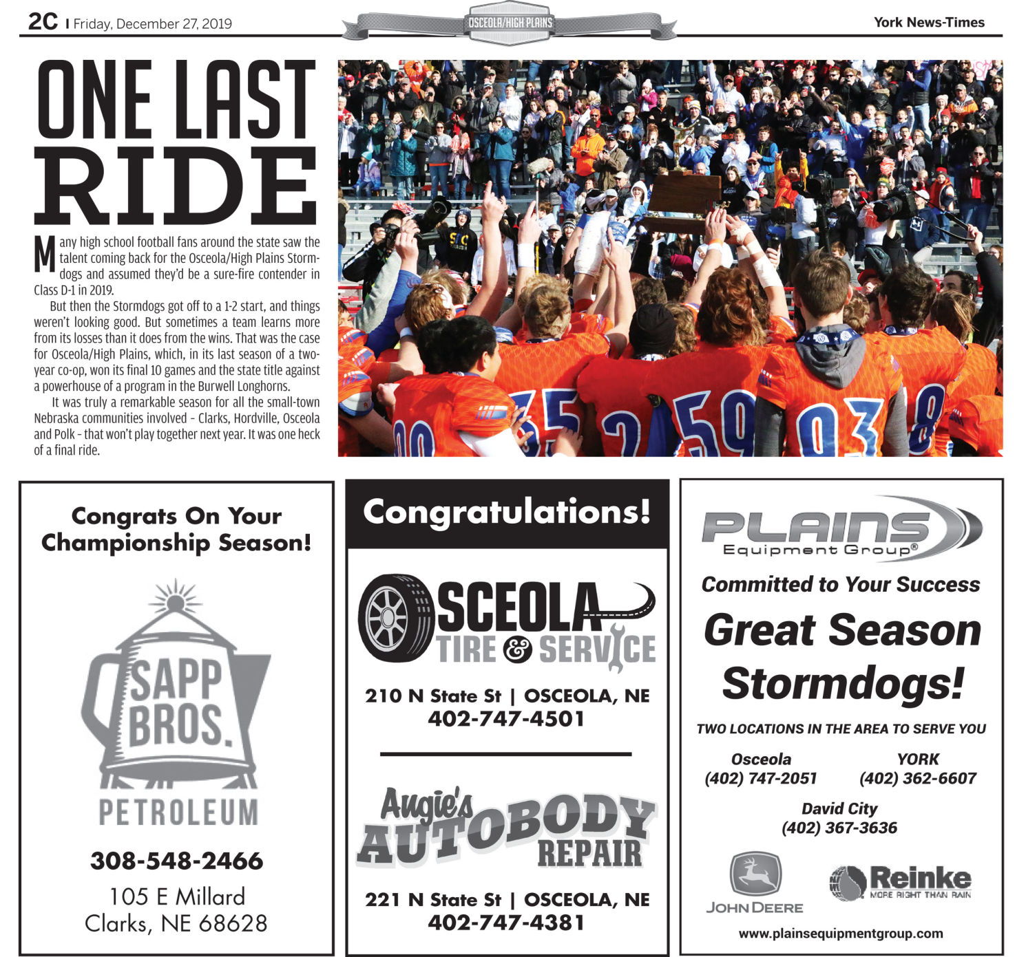 19 Osceola High Plains Football Championship 02